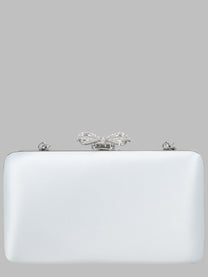 self-portrait Women's Clutch Blu in Raso Blue