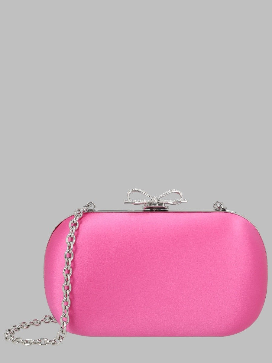 self-portrait Women's Clutch in Raso Con Fiocco Blue