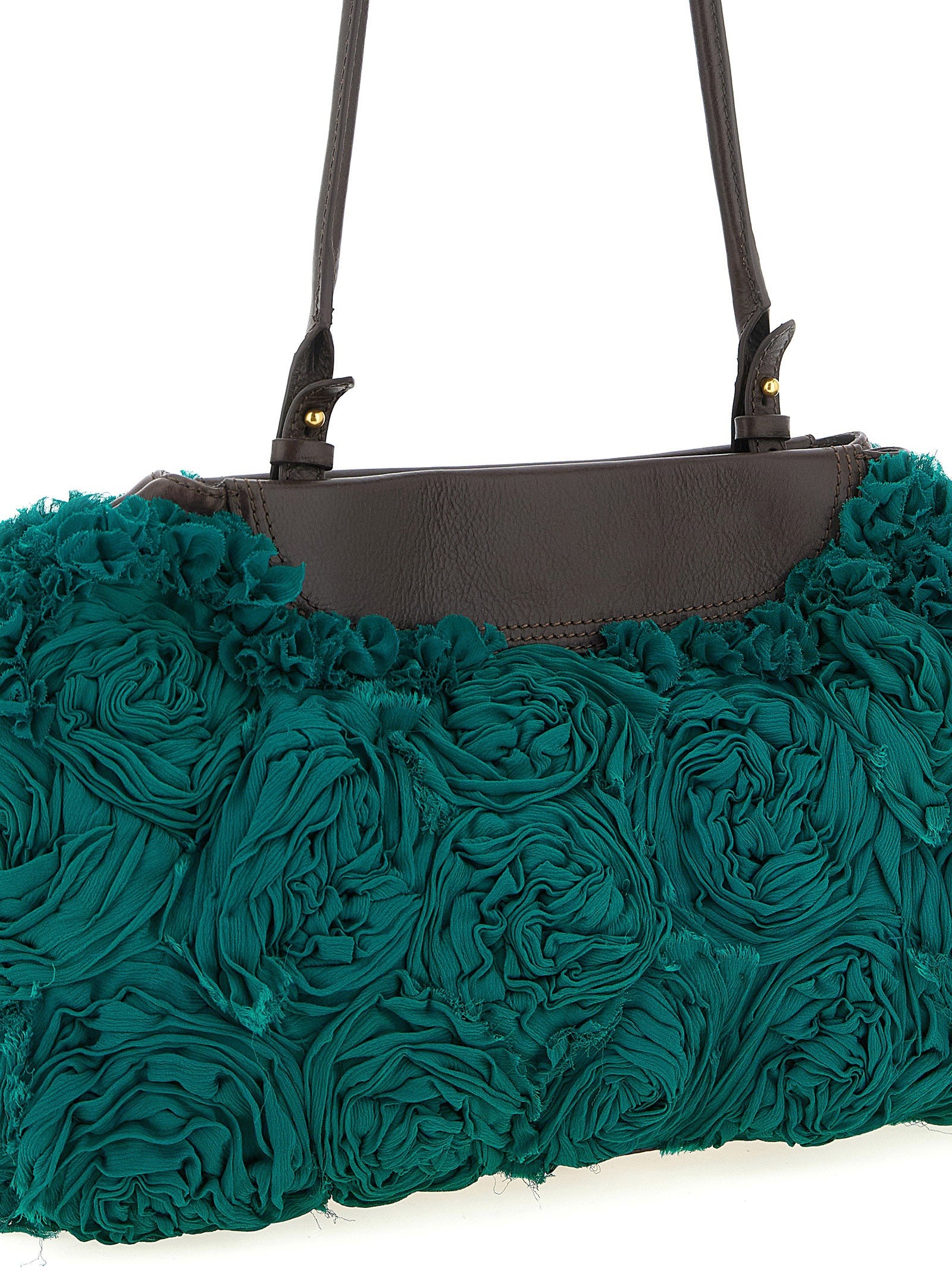 Dries Van Noten Clutch Rose Green