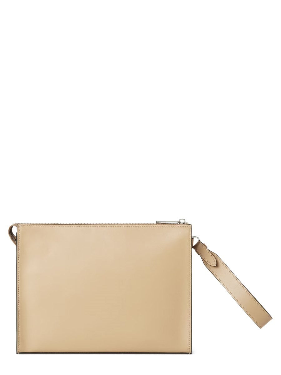 Fendi Men's Clutch Squared Beige