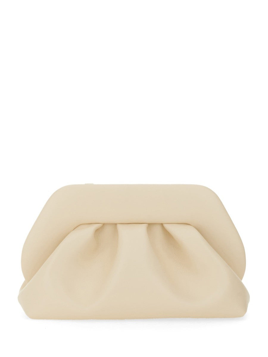 Themoirè Women's Clutch Tia White