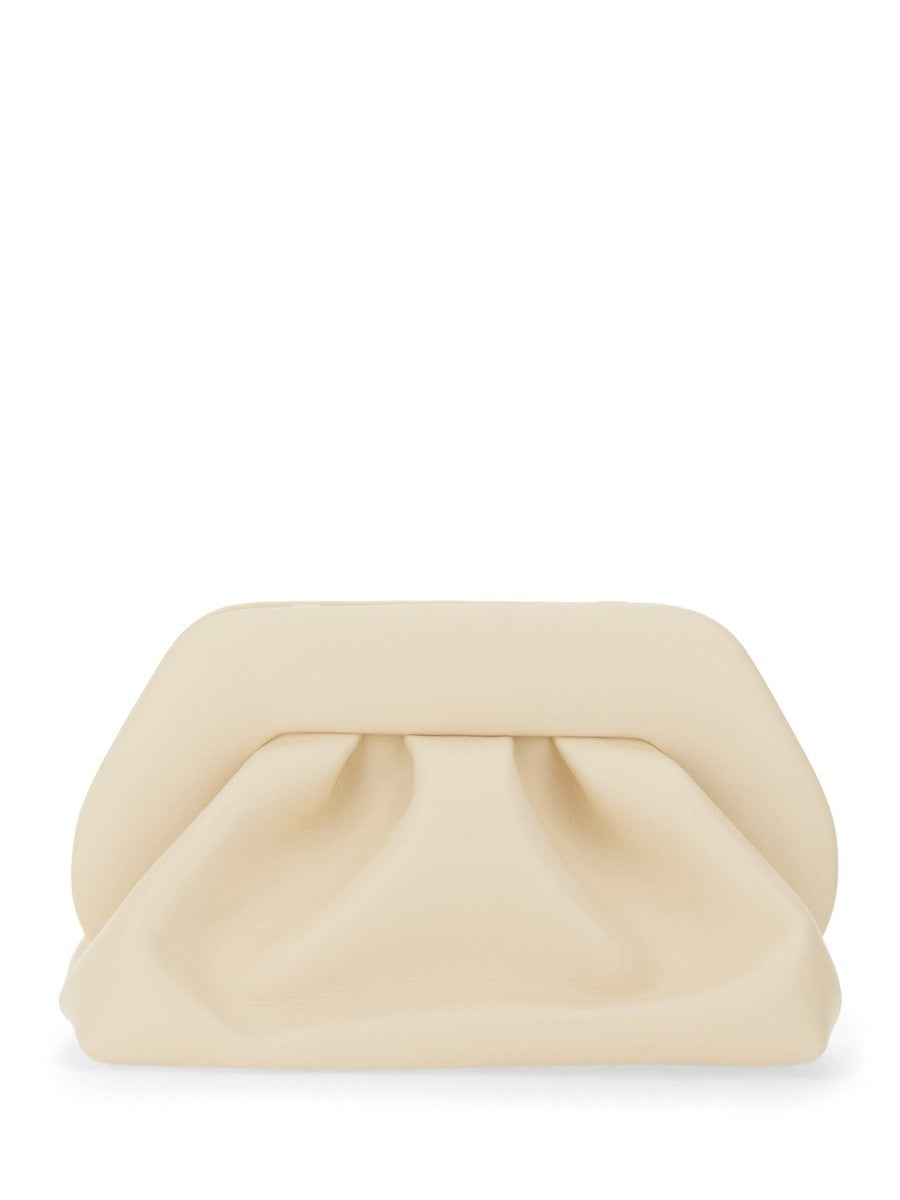 Themoirè Women's Clutch Tia White