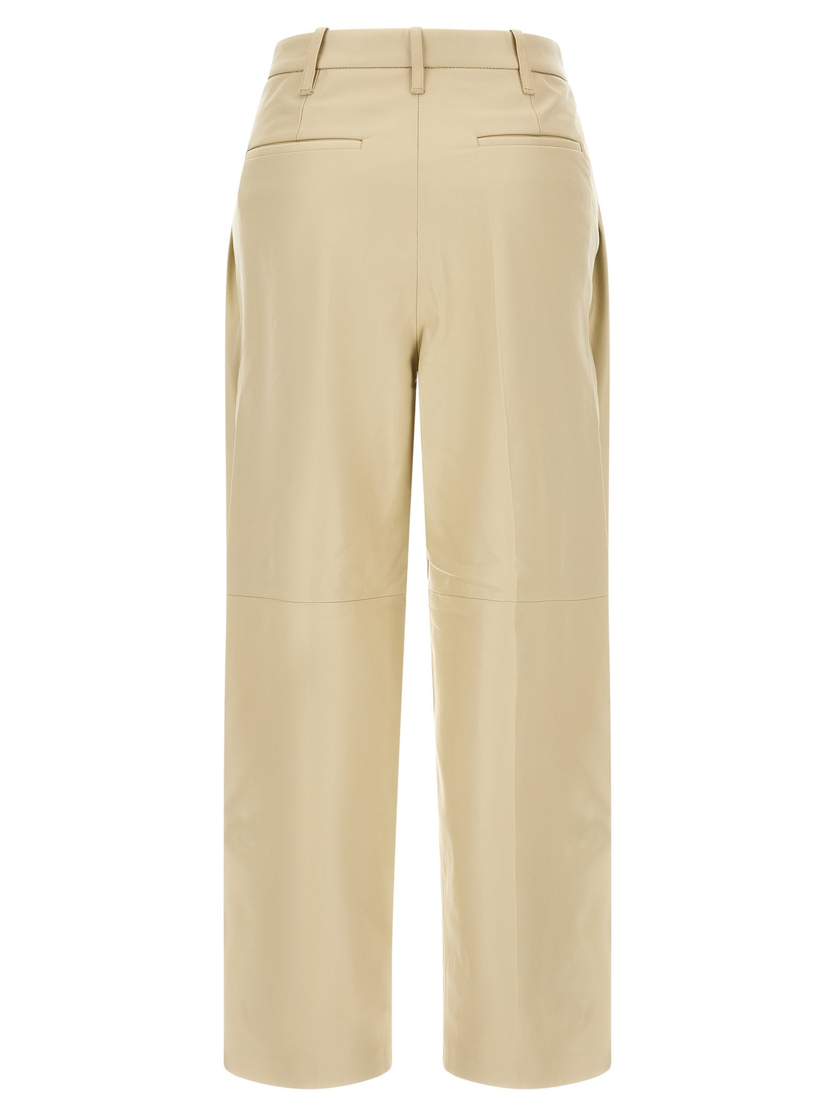 CO Beige Leather Pearl Pants Beige, view 2