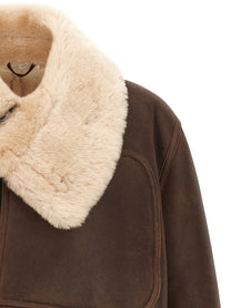 CO Brown Sheepskin Jacket Brown, view 3