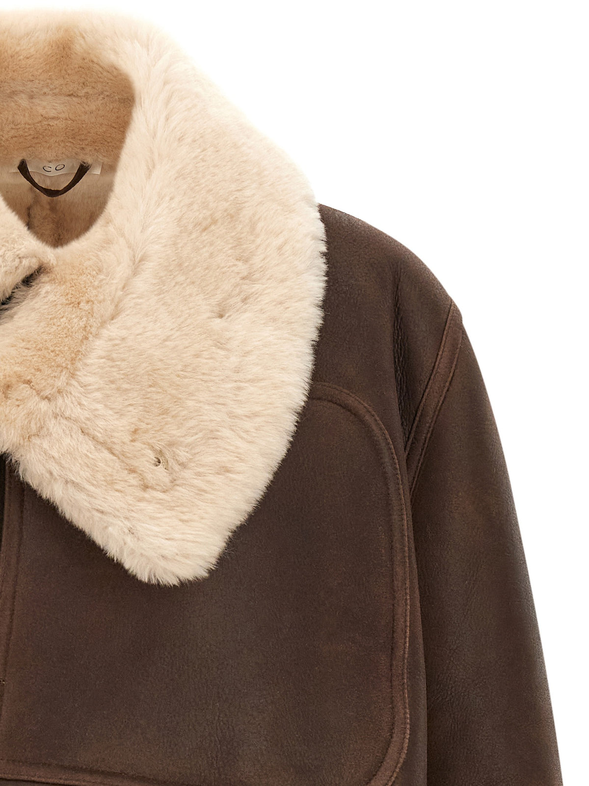 CO Brown Sheepskin Jacket Brown, view 3