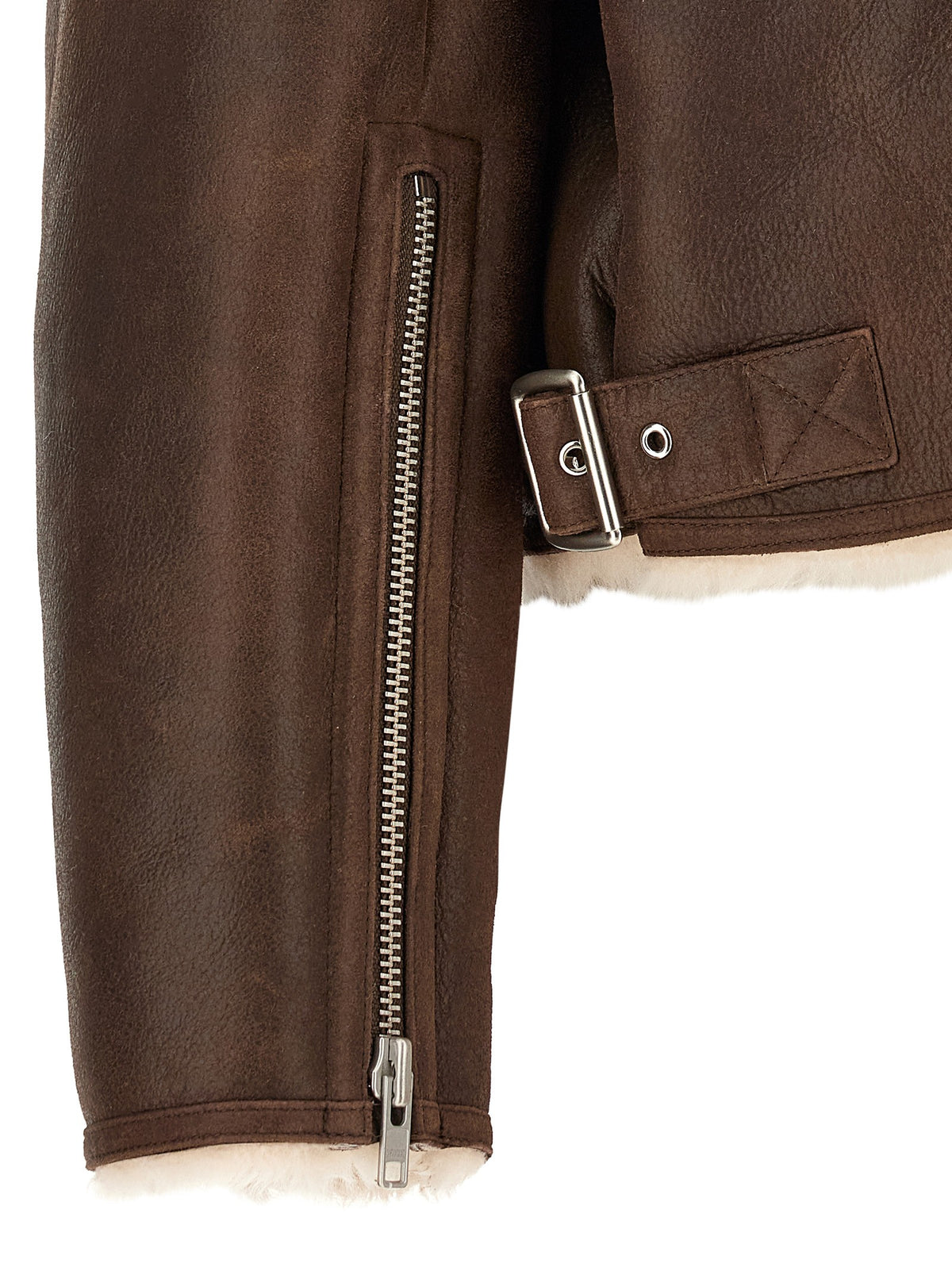 CO Brown Sheepskin Jacket Brown, view 4