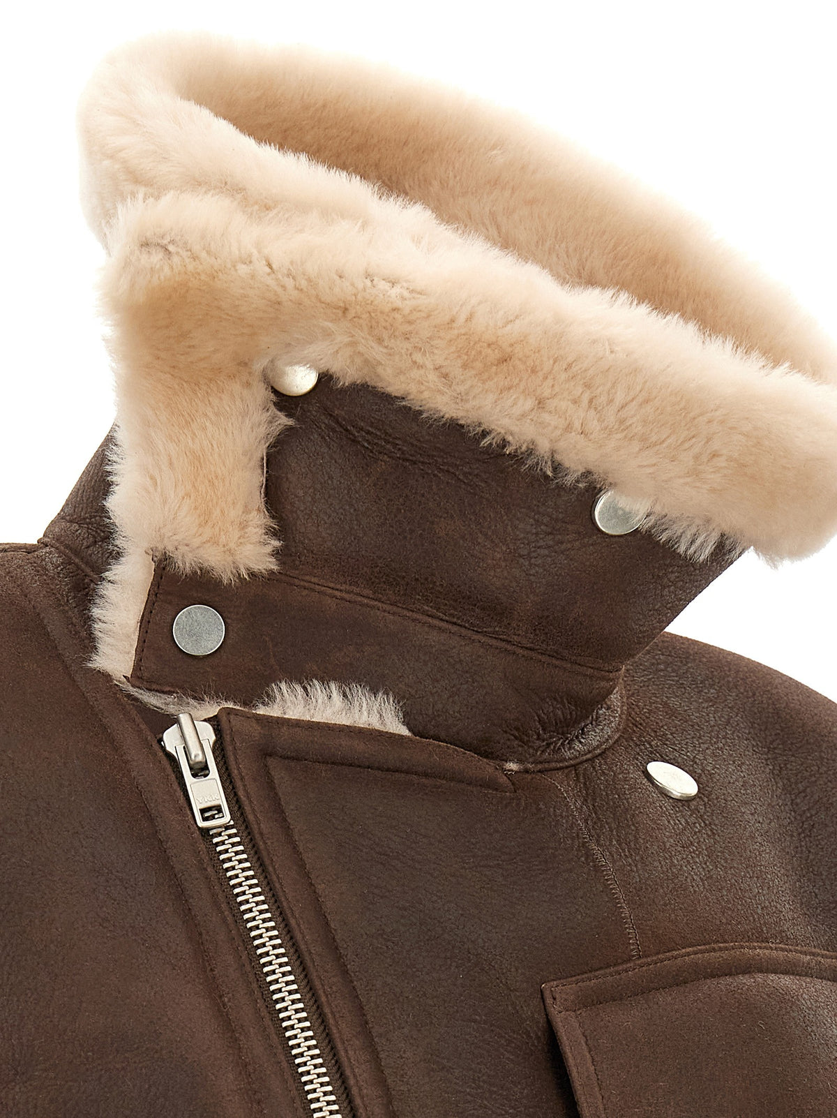 CO Brown Sheepskin Jacket Brown, view 5