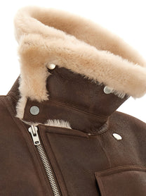 CO Brown Sheepskin Jacket Brown, view 5