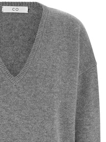 CO Grey Cashmere Neck Sweater Grey, view 3