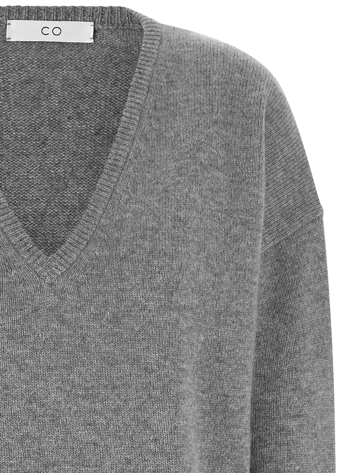 CO Grey Cashmere Neck Sweater Grey, view 3