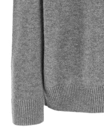 CO Grey Cashmere Neck Sweater Grey, view 4