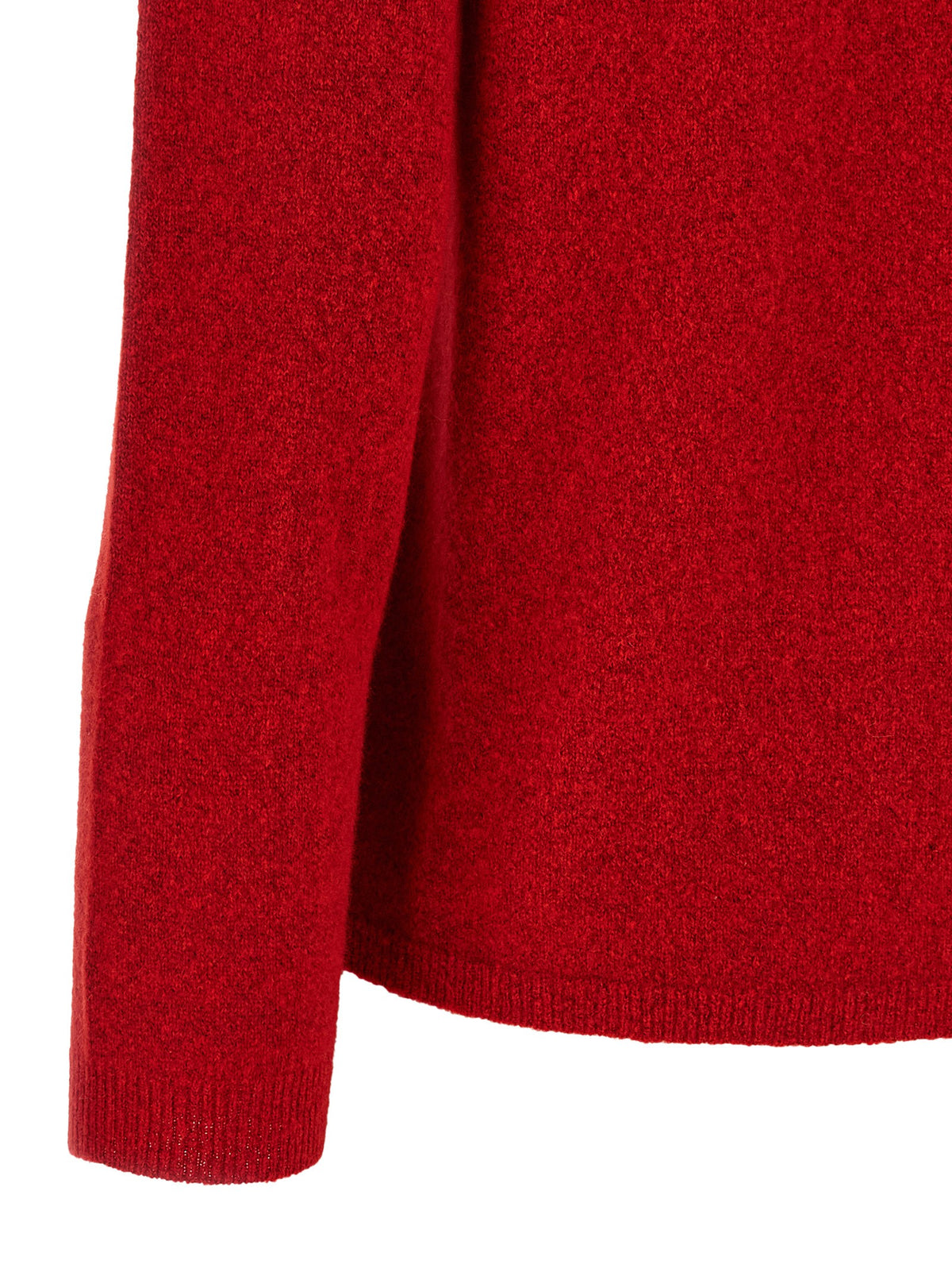 CO Red Cashmere and Silk Sweater Red, view 4