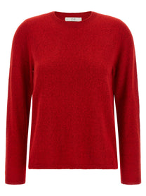 CO Red Cashmere and Silk Sweater Red