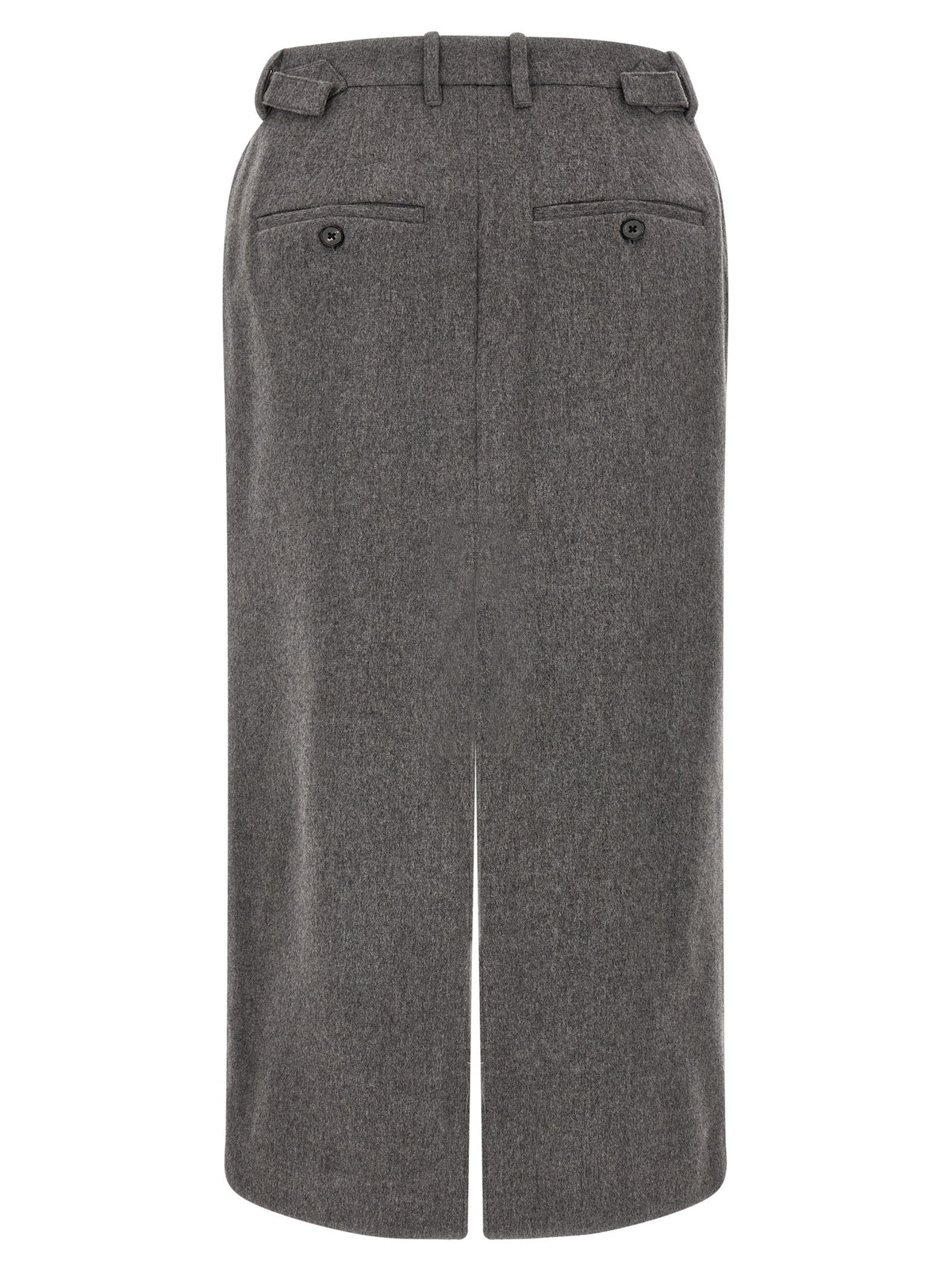 CO Wool and Cashmere Tailored Skirt Grey, view 2