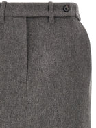 CO Wool and Cashmere Tailored Skirt Grey, view 3