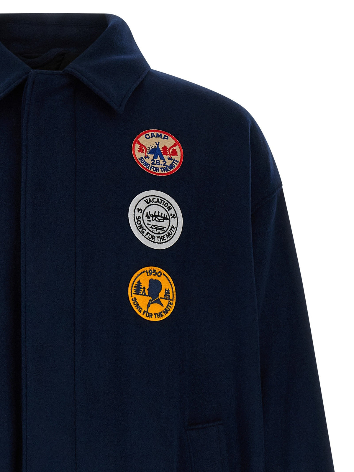 Song For The Mute Coach Coat Blue, view 3