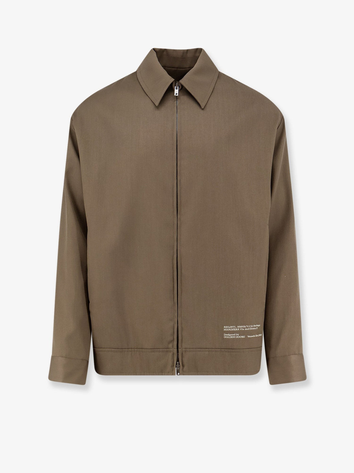 Golden Goose Men's Coach Wool and Cotton Jacket Brown