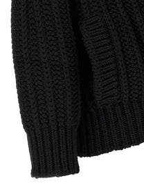 Dolce &amp; Gabbana Coarse Wool Cardigan Black