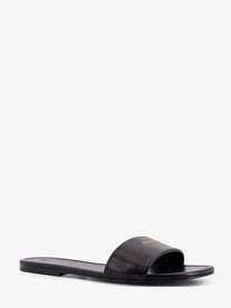 Celine Women's Coast Mule Leather Sandals Black Celine