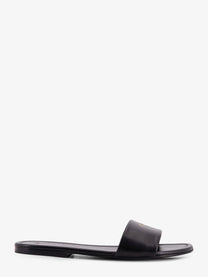 Celine Women's Coast Mule Leather Sandals Black
