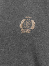 Brunello Cucinelli Coat of Arms Embroidered Sweatshirt Grey