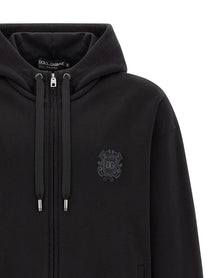 Dolce &amp; Gabbana Coat of Arms Hoodie Black