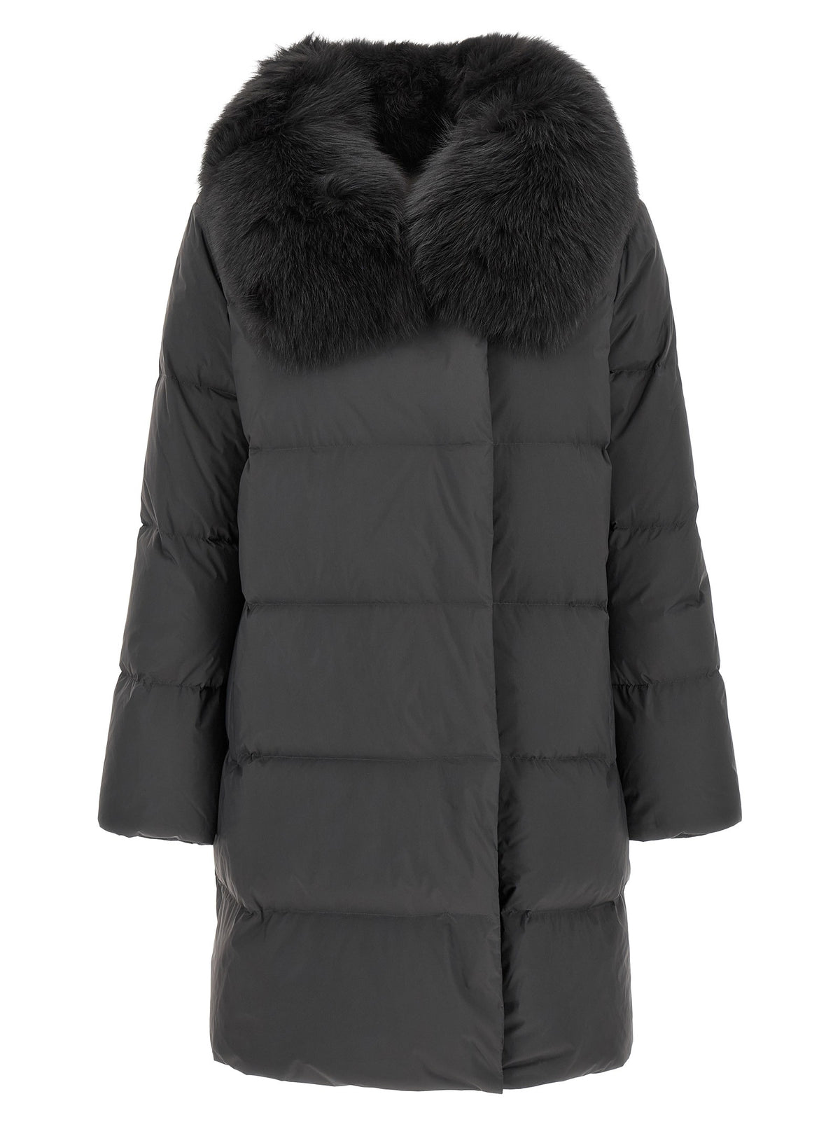 Yves Salomon Army Coat Black, view 2