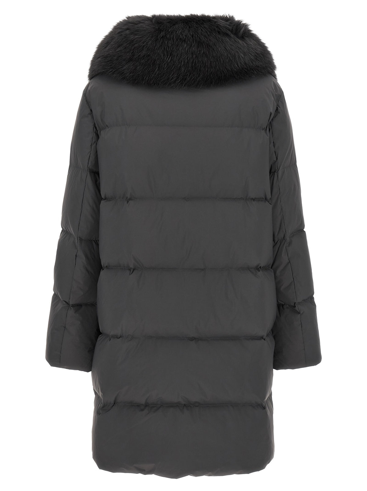 Yves Salomon Army Coat Black, view 3