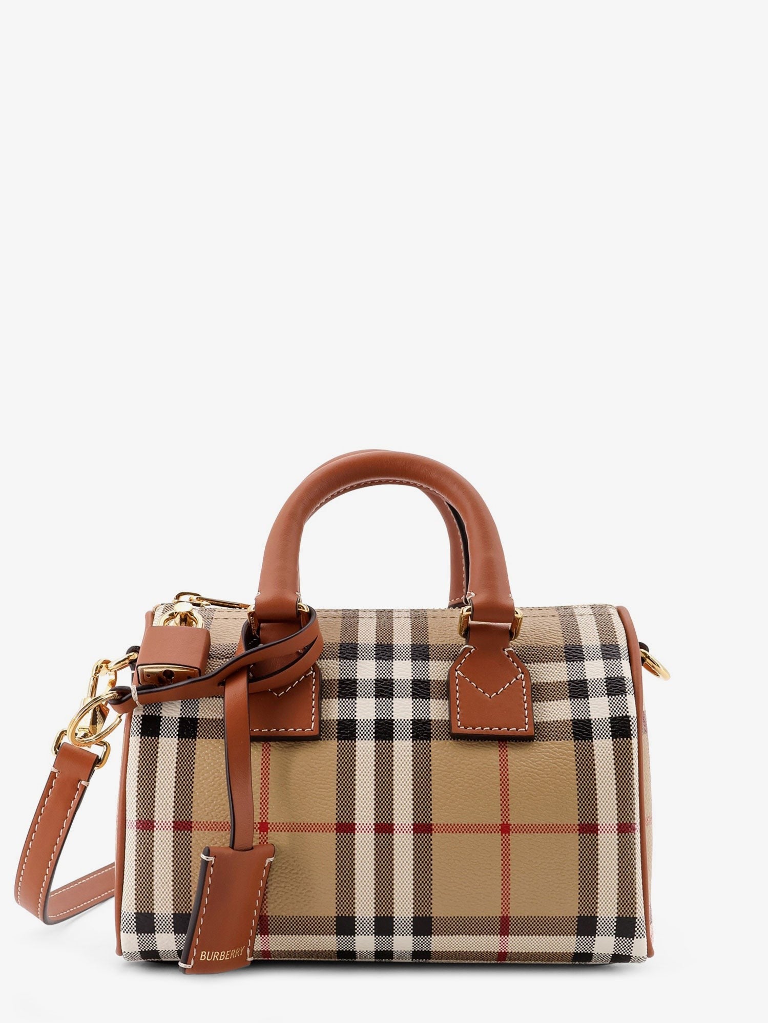 Burberry Women's Coated Canvas Crossbody Bag Brown
