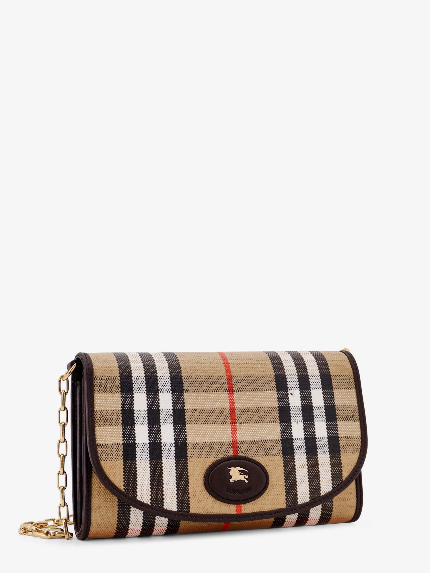 Burberry Women's Coated Canvas Crossbody Bag Beige