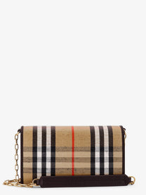 Burberry Women's Coated Canvas Crossbody Bag Beige