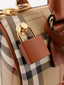 Burberry Women's Coated Canvas Crossbody Bag Brown