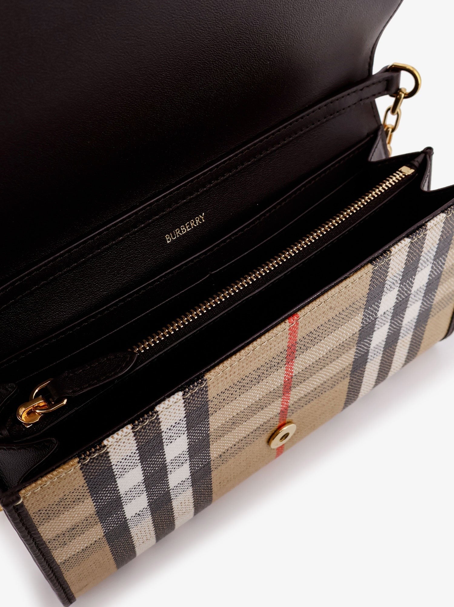 Burberry Women's Coated Canvas Crossbody Bag Beige