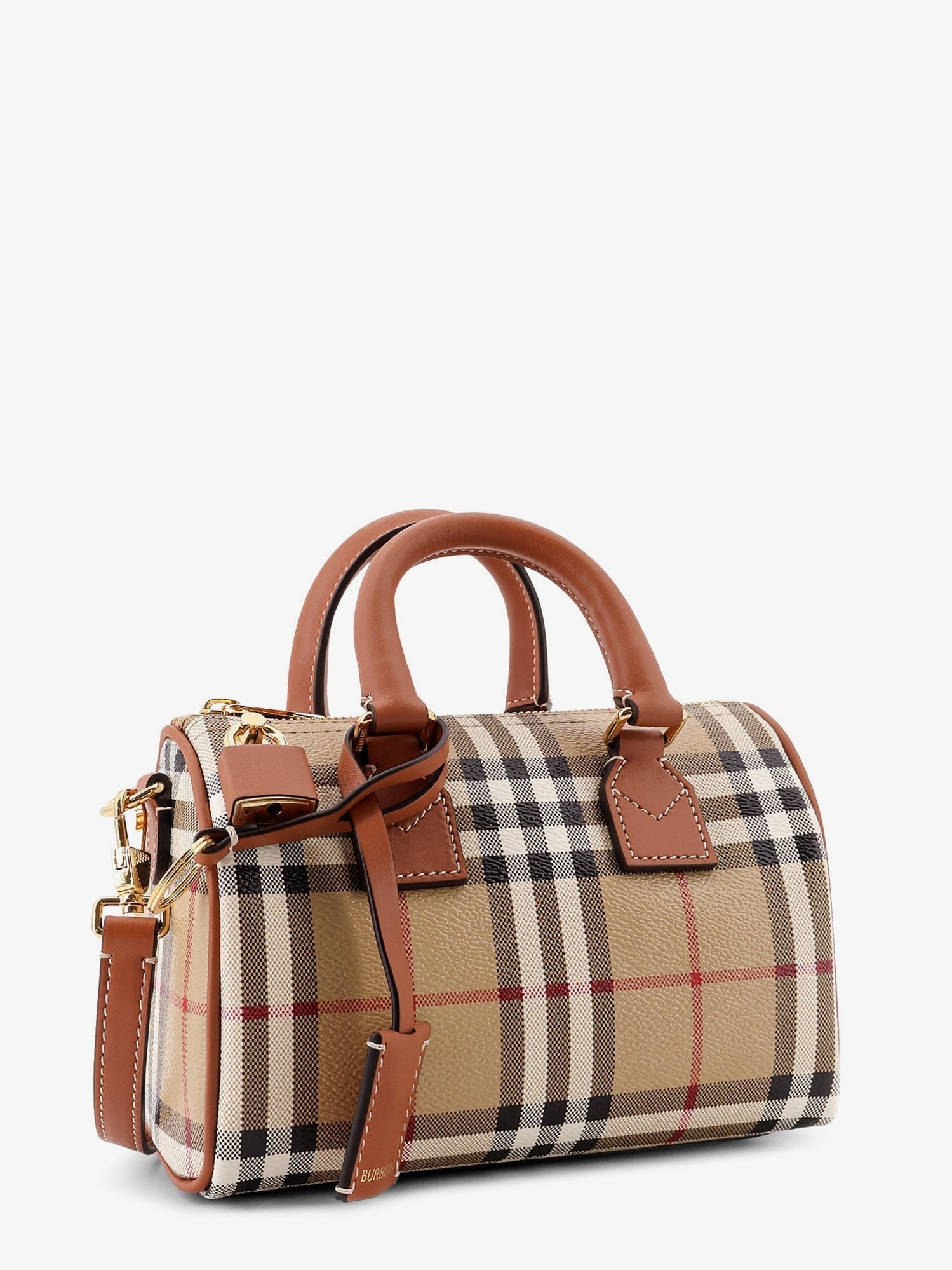 Burberry Women's Coated Canvas Crossbody Bag Brown
