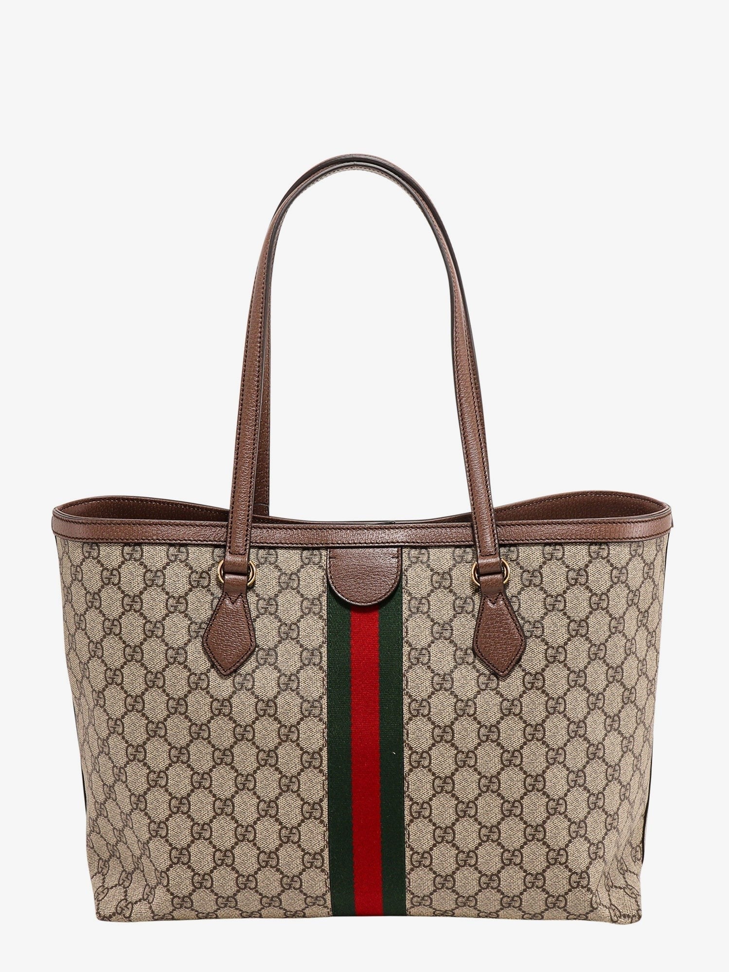 Gucci Women's Coated Canvas Ophidia Shopping Bag Beige