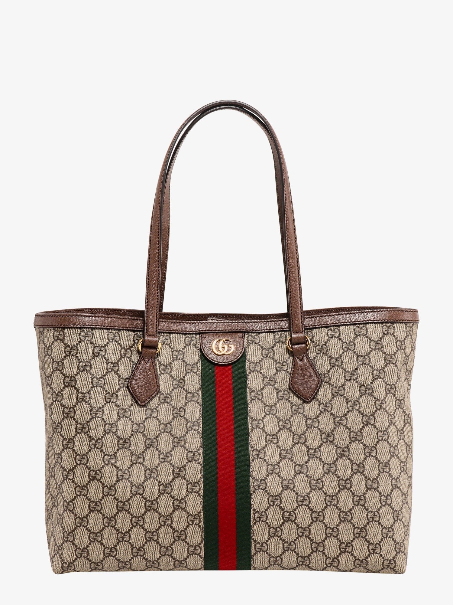 Gucci Women's Coated Canvas Ophidia Shopping Bag Beige