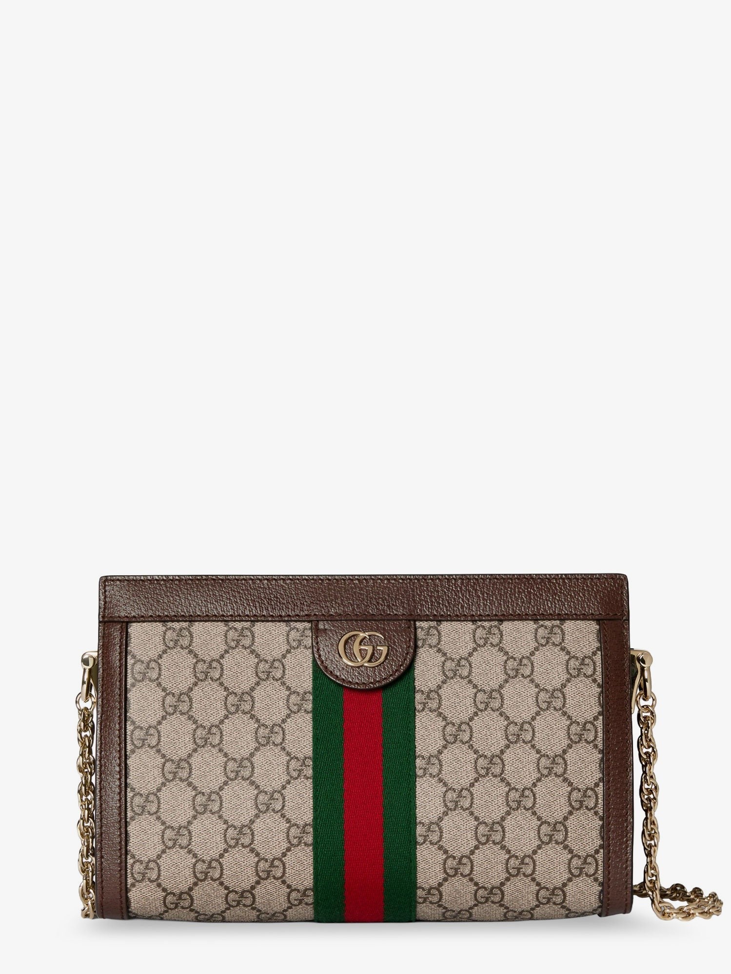 Gucci Women's Coated Canvas Ophidia Shoulder Bag Brown