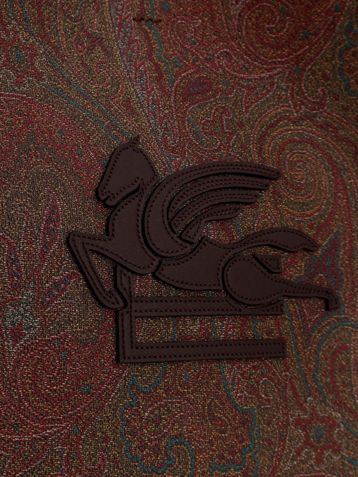 Etro Women's Coated Canvas Shoulder Bag Brown