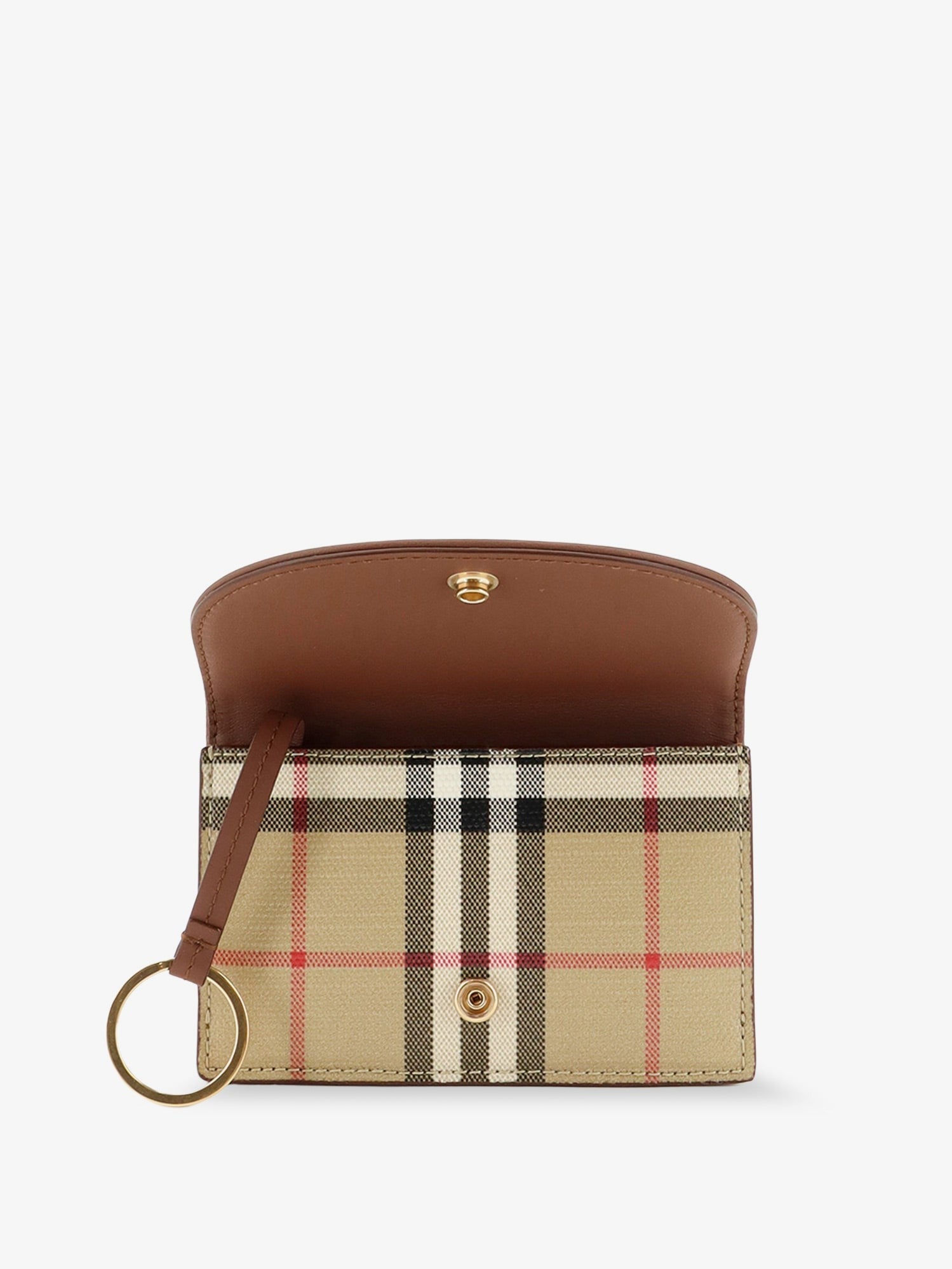 Burberry Women's Coated Canvas Wallet Beige