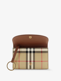 Burberry Women's Coated Canvas Wallet Beige