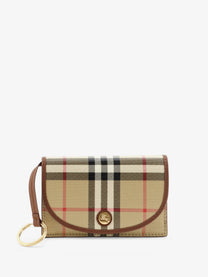 Burberry Women's Coated Canvas Wallet Beige