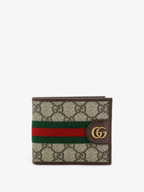 Gucci Men's Coated Canvas Wallet Beige