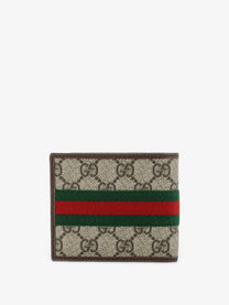 Gucci Men's Coated Canvas Wallet Beige