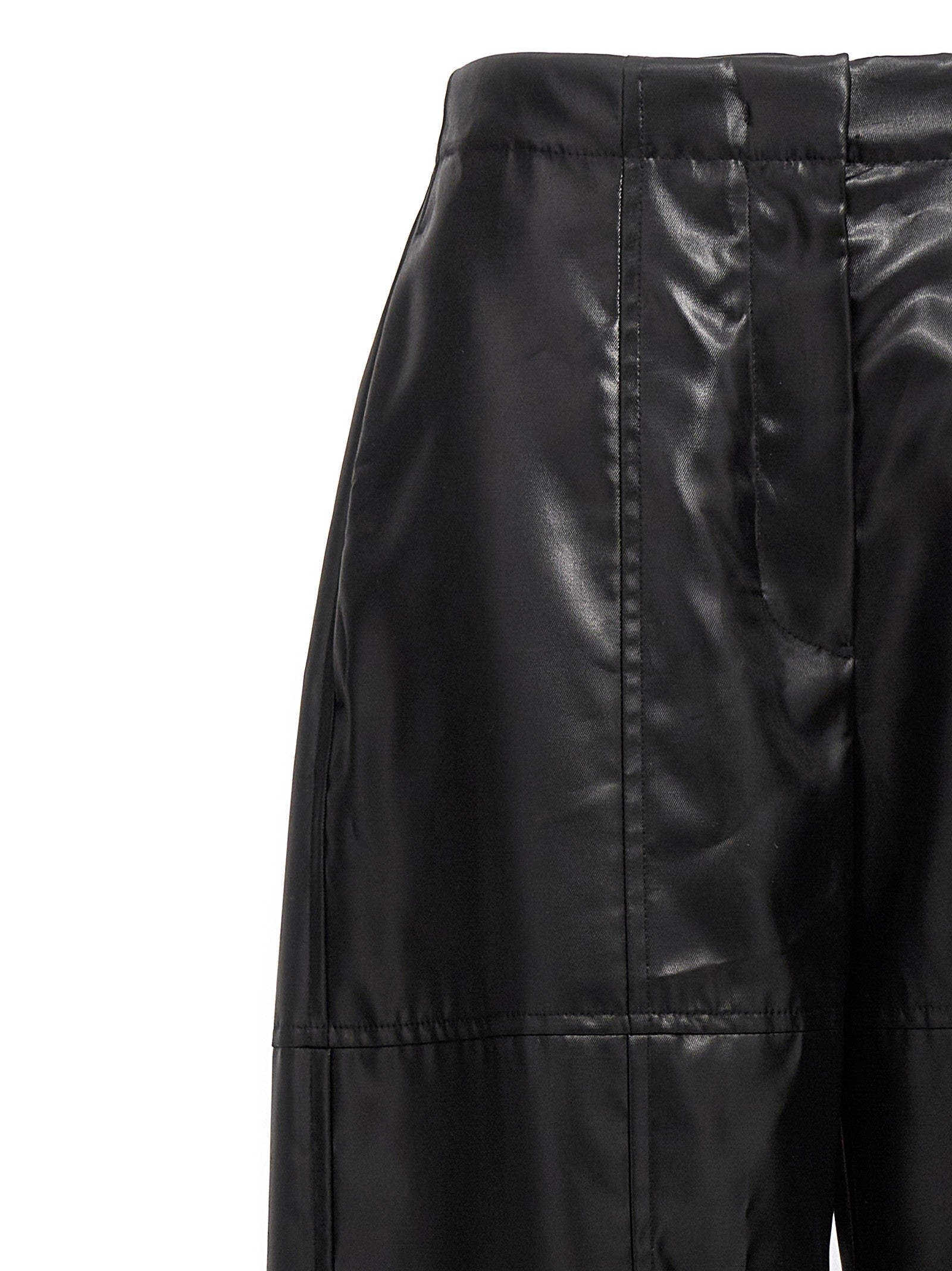 Jil Sander Coated Pants Black