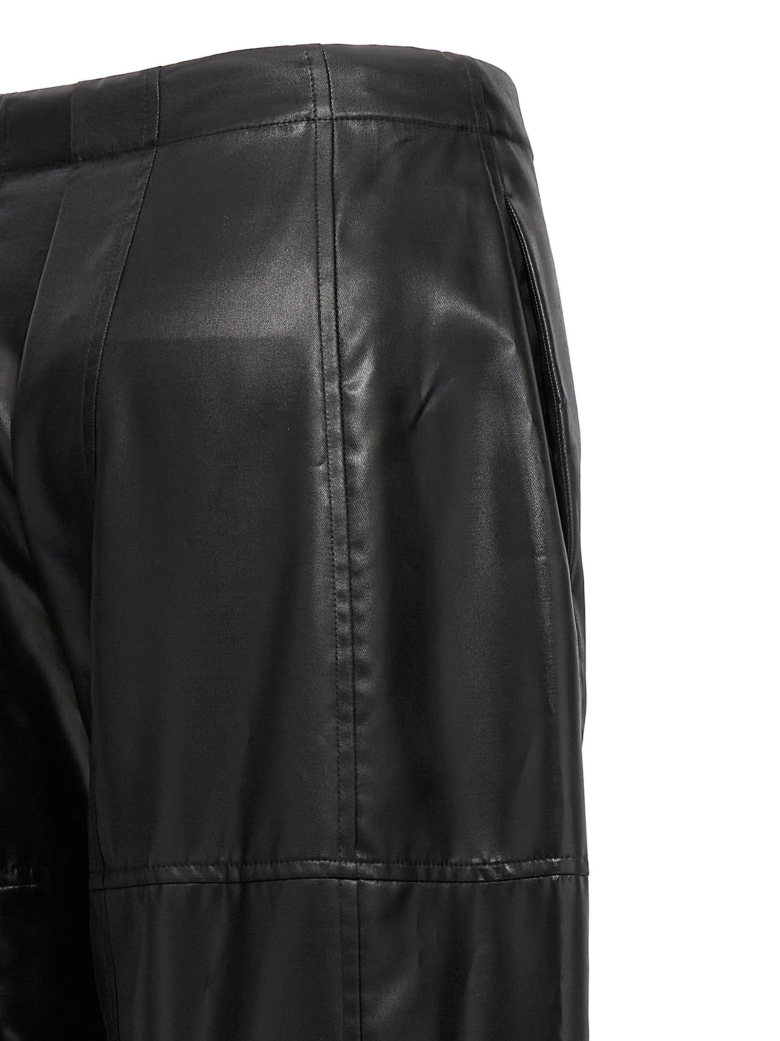 Jil Sander Coated Pants Black