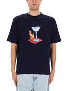 Drôle de Monsieur Men's Cocktail Shirt Blue, view 4