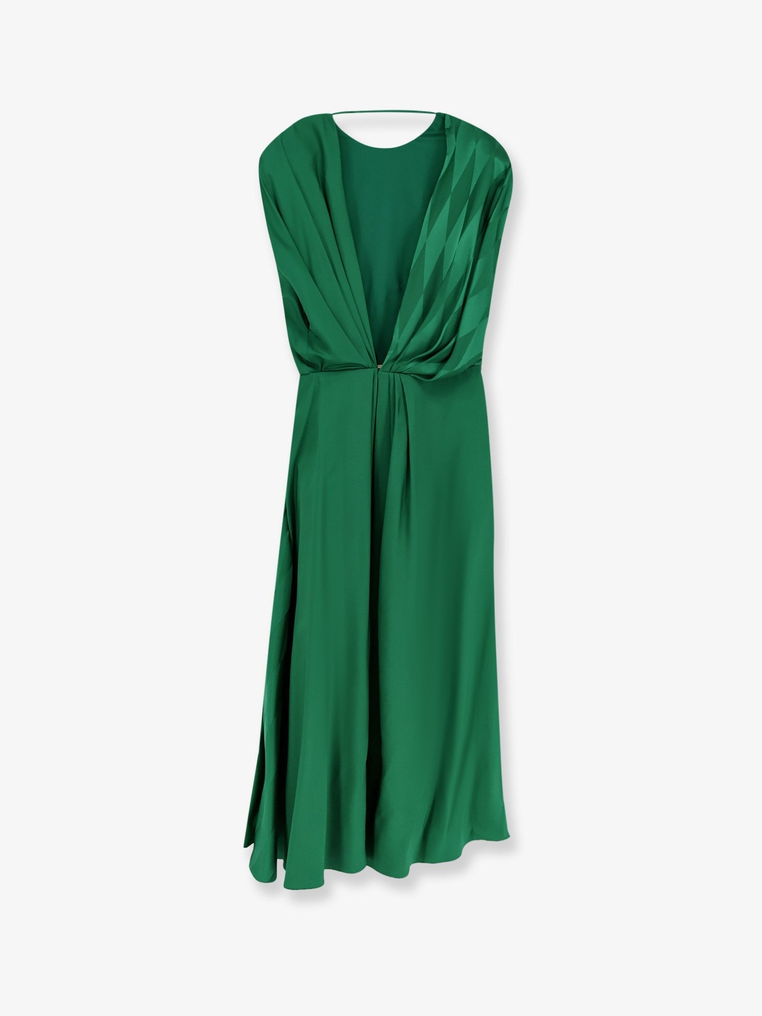 Versace Women's Cocktail Viscose and Silk Dress Green
