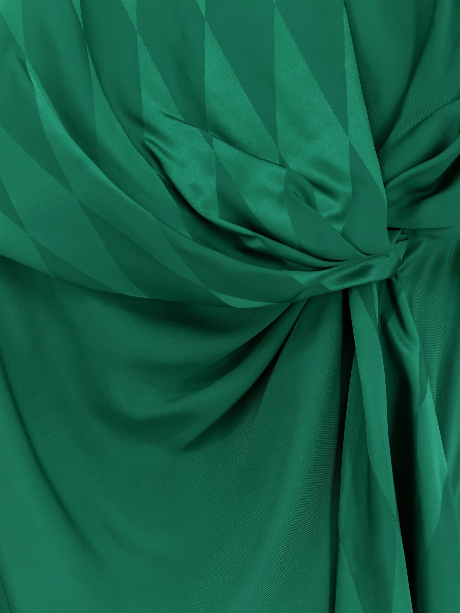 Versace Women's Cocktail Viscose and Silk Dress Green