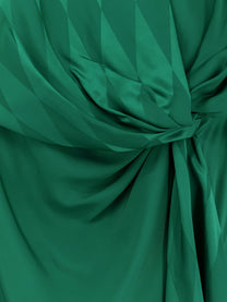 Versace Women's Cocktail Viscose and Silk Dress Green