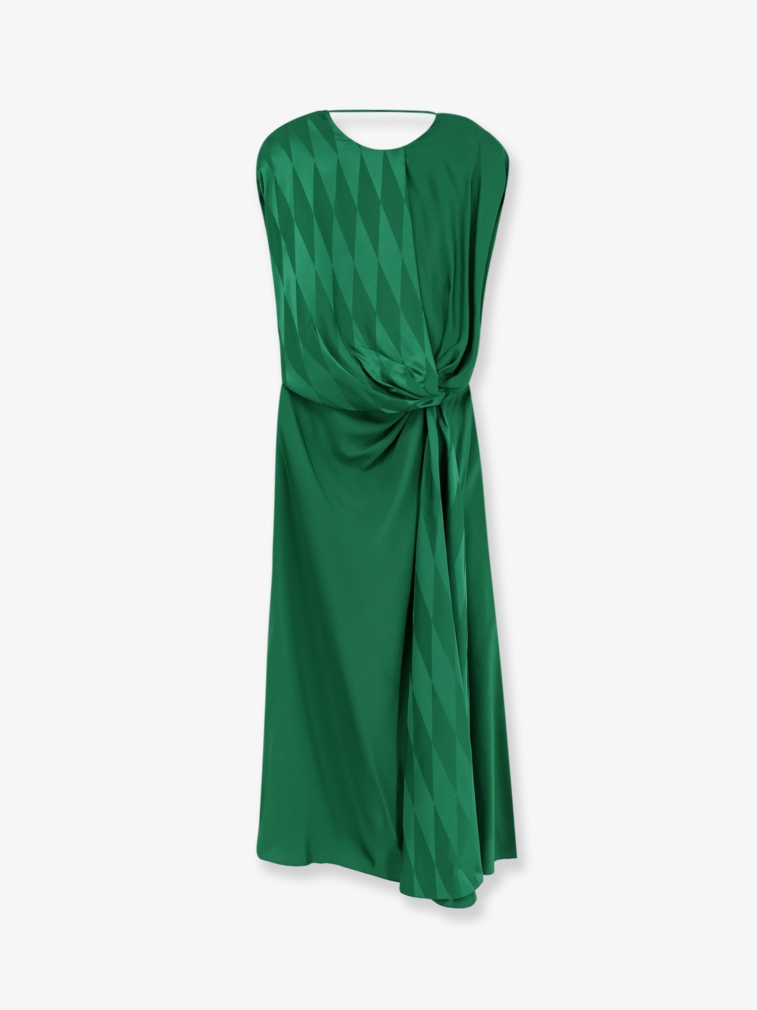 Versace Women's Cocktail Viscose and Silk Dress Green